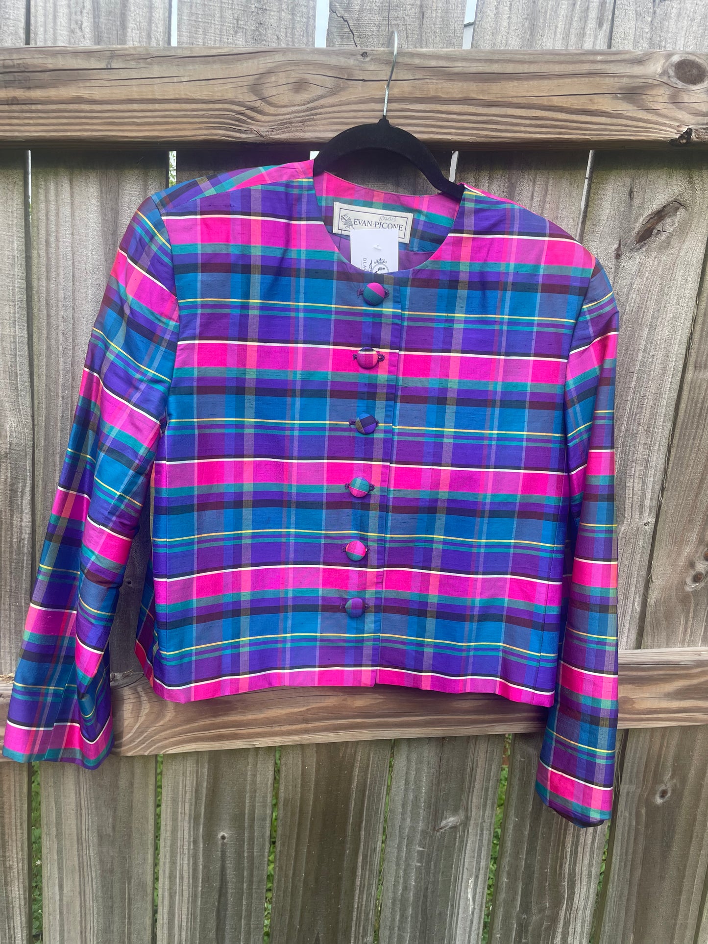 Tropical Plaid Jacket