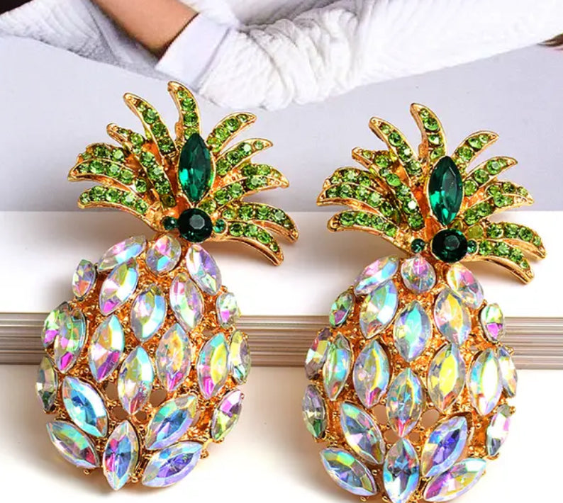 Blackpine Sparkling Pineapple Earring