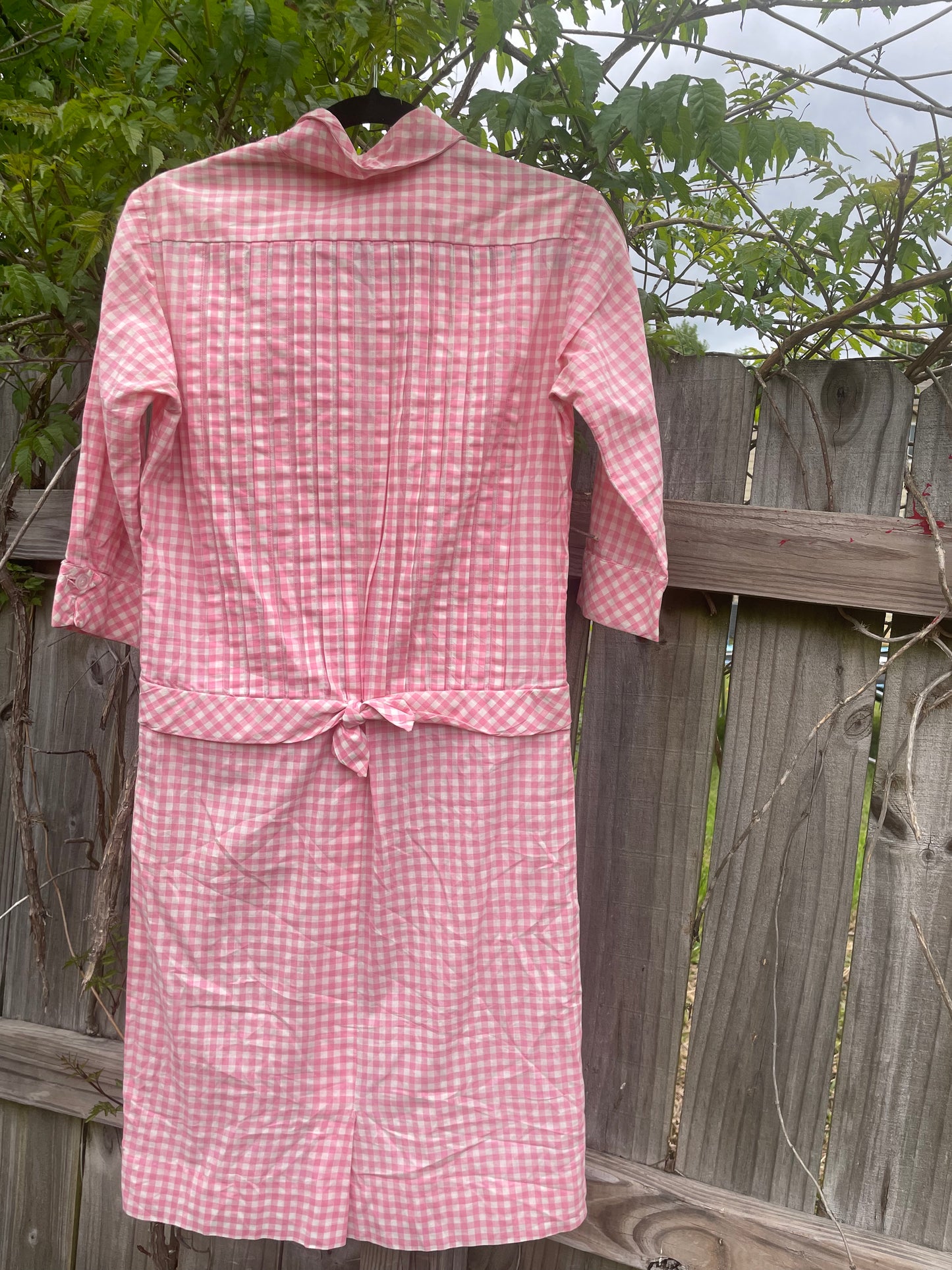 Candy Pink Gingham Dress